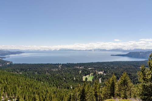 View on Lake Tahoe from above